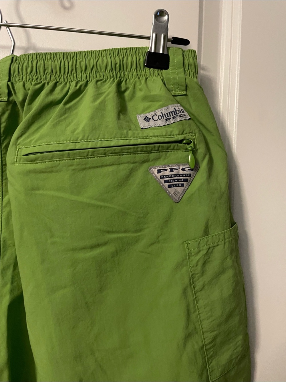 Men’s PFG Columbia Green Swim Trunks Bottoms Medium Omnishade - Picture 4 of 6